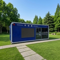Poste de Garde Mobile Conteneurisé en Acier Remorquable – Cabine Préfabriquée Intelligente pour Services Urbains et Ateliers