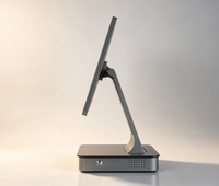 Terminal de point de vente (PDV) tout en aluminium avec écran simple ou double de 15,6 pouces, 15,6 pouces + 9,7 pouces, 15,6 pouces + 11,6 pouces, et caisse enregistreuse 2 Go + 32 Go