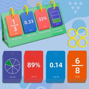 Tabla de Fracciones Decimales y Porciones para Juegos de Matemáticas, Aprendizaje y Educación, Material Escolar - Product Image 4