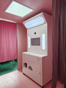 कैमरा के साथ संगत लकड़ी की सेल्फी फोटो बूथ त्वरित प्रिंटर और सेल्फ सर्विस - Product Image 4