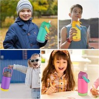 Bouteille d'eau isotherme en acier inoxydable 304 pour enfants, design moderne, gourde de sport pour le camping, pour boissons chaudes et froides