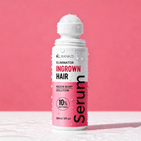 Sérum anti-poils incarnés OEM sous marque privée, solution anti-irritations pour la ligne du bikini, les aisselles et les jambes, traitement exfoliant anti-taches brunes