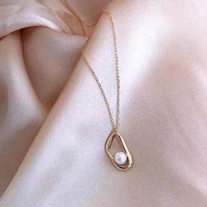 Pendentif en argent S925, perles de 6-7 mm, collier personnalisé tendance à faire soi-même avec support vide, accessoirisé de perles en vrac 30237 - Product Image 4