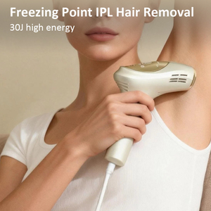 Dispositivo de <span class=keywords><strong>Depilación</strong></span> Láser IPL con Lámpara de Cuarzo y Enfriamiento con Hielo, Indoloro, para Cuerpo, Bikini, Rostro, Piernas, <span class=keywords><strong>Espalda</strong></span>, Labios, Brazos y Axilas, con Gafas Protectoras - Product Image 1