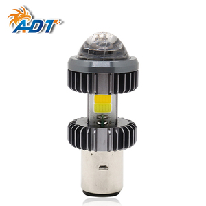 หลอดไฟหน้ารถมอเตอร์ไซค์ ADT LED 12V 20W ความสว่างจริง 2000LM H4 BA20D ไฟตัดหมอกแบบสองสี หลอดไฟหน้า LED - Product Image 2