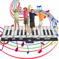 Tapis de danse géant pour piano au sol, piano interactif au sol, piano géant pour marcher au sol, lumière Bliss Light Sky Lite Laser pour enfants et adultes