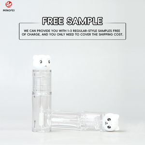 4ml 5ml <span class=keywords><strong>Tube</strong></span> de brillant à lèvres vide en forme d'animal carré et rond Lapin <span class=keywords><strong>Kitty</strong></span> Forme Petg Contenants de brillant à lèvres de maquillage en plastique - Product Image 4