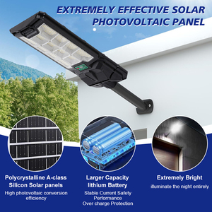 <span class=keywords><strong>2025</strong></span> Sản phẩm mới IP65 100W 200W 300W 400W 500W 150lm 6500K 3.2V 5Ah 8AH 12Ah 20Ah 25Ah Pin tất cả trong một đèn LED năng lượng mặt trời - Product Image 2