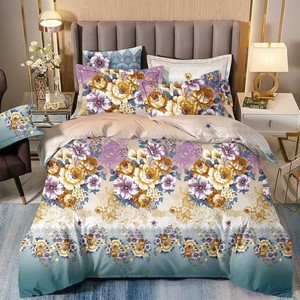 Usine Chinoise Gros Draps de Lit Pas Chers Parures de Lit à Motifs Floraux 100% Polyester Draps Plats en Stock Taille King - Product Image 5