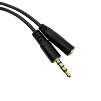 Câble de rallonge auxiliaire 3.5mm TRRS mâle vers câble audio stéréo femelle TRRS