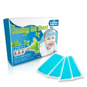 Most Popular Products ISO 13485 CE Hydrogel Cooling Gel Patch Last 8 Hours Strong Sticky Fever Cooling Patch