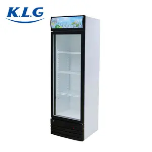 Freddo supermercato frigoriferi singola porta mini di alluminio display in vetro vetrina verticale
