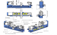 Tour à métaux CNC à broche simple horizontale de haute qualité CK61160