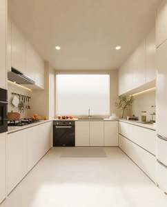 บริการปรับแต่งบ้านทั้งหลัง ตู้ครัวสไตล์โมเดิร์นทำจากไม้ปาร์ติเคิลบอร์ด ตกแต่งครัวหรูหราสไตล์มินิมอลสำหรับบ้านพักตากอากาศ - Product Image 2