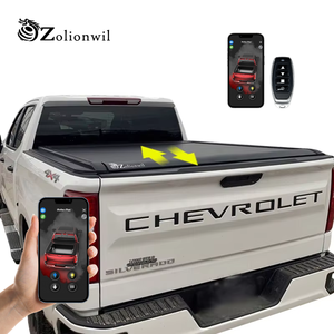 Zolionwil Hard Rolling Retractable Electric Tonneau Lid Pickup Truck Bed Cover for Chevy <span class=keywords><strong>Silverado</strong></span> 2016 1500 2500 hd 8 Foot Bed - Product Image 1