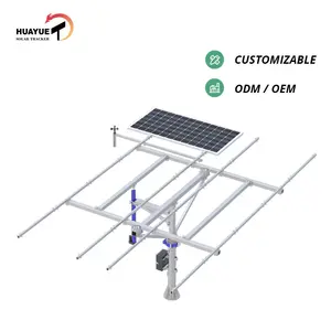 Rastreador solar de doble eje de construcción racional de 5KW, 6KW, precio de rastreador solar