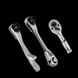 Mini jeu de clés à cliquet double embout en L 6-19 mm, clé dynamométrique en acier au chrome-vanadium, DIY OEM - Product Image 3
