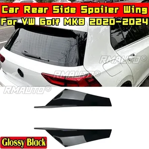 Golf MK8 Rear Side Roof Spoiler Glossy <b>Black</b> Sport Style Rear Side Spoiler <b>Wing</b> for VW Golf MK8 2020-2024 Car Accessories - Product Image 1