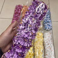Fleurs artificielles en soie bicolores Jade Horizon SD9004, fausses fleurs de pommier, accessoires pour cheveux faits à la main, matériaux décoratifs pour mariages