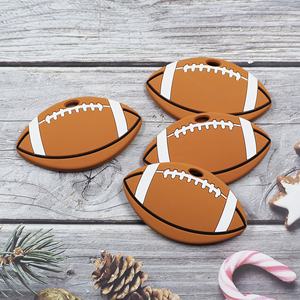 <span class=keywords><strong>Prix</strong></span> usine enfants jouet à mâcher anneaux de dentition nouveau-né période de dentition Football sensoriel Silicone anneau de dentition pour bébé - Product Image 3