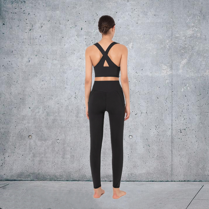 3 colors  new product quality Fashion Modern Breathable Workout Clothing Women Active Wear Yoga Set fitness