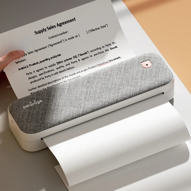 For A40 Portable Mini Thermal Printer for Commercial Use Wireless 203dpi From Mobile Phone Photo & Document Printing