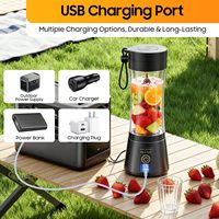 USB Oplaadbare Smoothie Blender Beker Fruit Mini Mixer Draadloze Blender Draagbare Blender