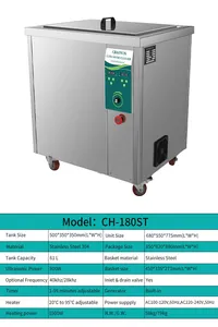 Industrial Ultrasonic Cleaner 61L Chaonon Ultrasonic Cleaning Machine For Grease Filtration Rust Removal And Descaling