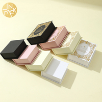 Confezione di Lusso: Scatola per Gioielli a Forma di Libro con Logo in Lamina d'Oro e Chiusura Magnetica Personalizzabile per Packaging di Gioielli di Alta Gamma