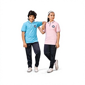Camisa de uniforme escolar tipo polo para niños, de poliéster y algodón, uniforme infantil con logotipo personalizado para uniforme escolar primario para niñas y niños - Product Image 2