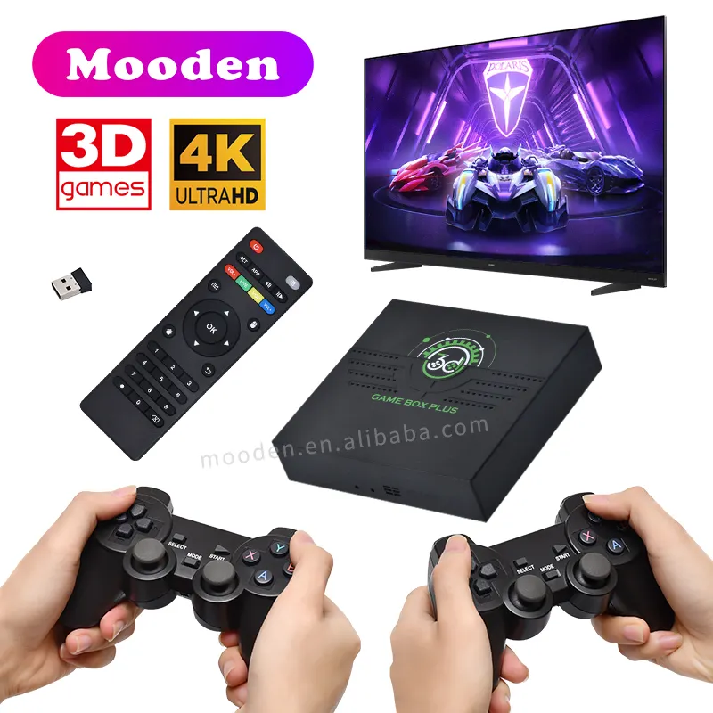 L V6 Game Box Dual System TV System 64gb 10000 + Classic Retro Games For PS1/PSP/N64 G11 Pro Game Box