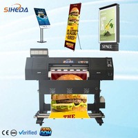 Machine d'impression numérique 700 mm pour affiches avec enrouleur automatique de support pour publicité intérieure et autocollants en vinyle