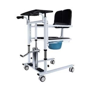 Kursi Transfer pasien mudah terbuka dan tertutup bergerak tinggi kursi roda dapat diatur tempat tidur orang tua cacat kamar mandi toilet - Product Image 5