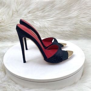 Strange Luxury Heel Sandalias Mujer Tacon Alto Trendy Slippers Mules <b>Shoes</b> Heels for Ladies 2025 - Product Image 5