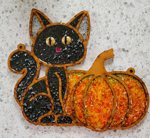 Accendi il Mistero delle Notti di Halloween: Decorazione in Vetro per Braciere da Esterno - Product Image 2