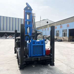 Machine de forage de puits d'eau sur chenilles hydraulique de 200 m, 55 kW, alimentée au diesel, fonctionnant avec un compresseur d'air - Product Image 4