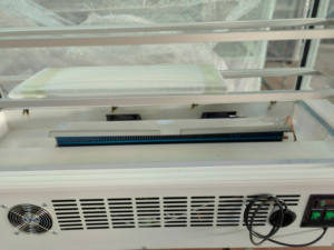 <span class=keywords><strong>Vitrine</strong></span> à gâteaux sur socle en marbre, 2 étagères, réfrigérateur-congélateur commercial, <span class=keywords><strong>vitrine</strong></span> <span class=keywords><strong>réfrigérée</strong></span> à tubes en cuivre - Product Image 2