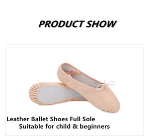 Zapatos de <span class=keywords><strong>Ballet</strong></span> de Cuero de Cerdo Genuino a <span class=keywords><strong>Precio</strong></span> de Fábrica Dttrol, Zapatos de Baile de Entrenamiento Unisex con Suela Completa - Product Image 6