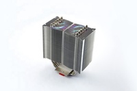 Refroidisseur de processeur à air avec 6 caloducs et ventilateur PWM de 140 mm compatible AMD FM1/AM3/AM2