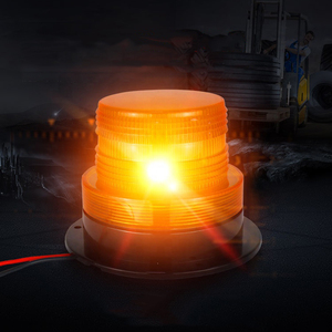 Luz Estroboscópica LED Giratoria Naranja Ámbar de 24V para Camiones, Luz Intermitente Rotativa para Vehículos - Product Image 1