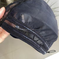 Bonnet de perruque ventilé en silicone avec fermeture réglable en dentelle et trame en maille Spandex, idéal pour la fabrication de perruques – Vente en gros
