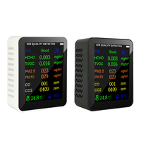 Détecteur de qualité de l'air Tuya WiFi PM2.5 PM10 CO2 10 en 1, moniteur de formaldéhyde HCHO TVOC AQI pour la maison et le bureau PST-MT13W