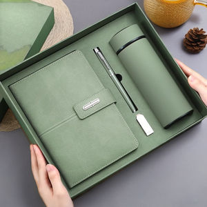 دفتر ملاحظات A5 الترويجي فاخر مع قلم قابل للتخصيص USB بسعر الجملة غلاف أعمال ربط المدرسة - Product Image 3