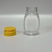 Tragbare Mini 150g Honig PET Kunststoff-Quetschflasche mit Schraubverschluss Siebdruck Flüssigkeits-Aufbewahrungsdose