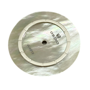 Orino parelmoer wijzerplaat met speciale uurmarkeringen, natuurlijke parelmoer horlogewijzerplaten voor dames, 30 mm formaat - Product Image 5