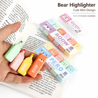 Surligneurs fluorescents personnalisés 6 couleurs, mignons, en forme de fleur, avec logo, cadeau publicitaire
