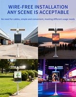 Pantalla de poste de luz Solar YUYI, pantalla Led lateral de calle, pantalla LED de ahorro de energía de almacenamiento óptico para exteriores respetuosa con el medio ambiente, F3-PRO