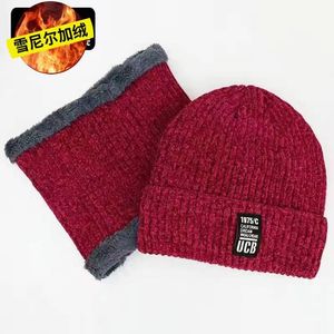 Conjunto de gorro de esquí de punto UCB, gorro de invierno cálido con forro polar para hombres, ciclismo al aire libre - Product Image 5