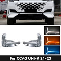 Luces de Circulación Diurna Changan UNI-K - Luces LED DRL de Alta Calidad Estilo Tridente con Señales de Giro Dinámicas, 5000 Lúmenes, 12V, Número OE
