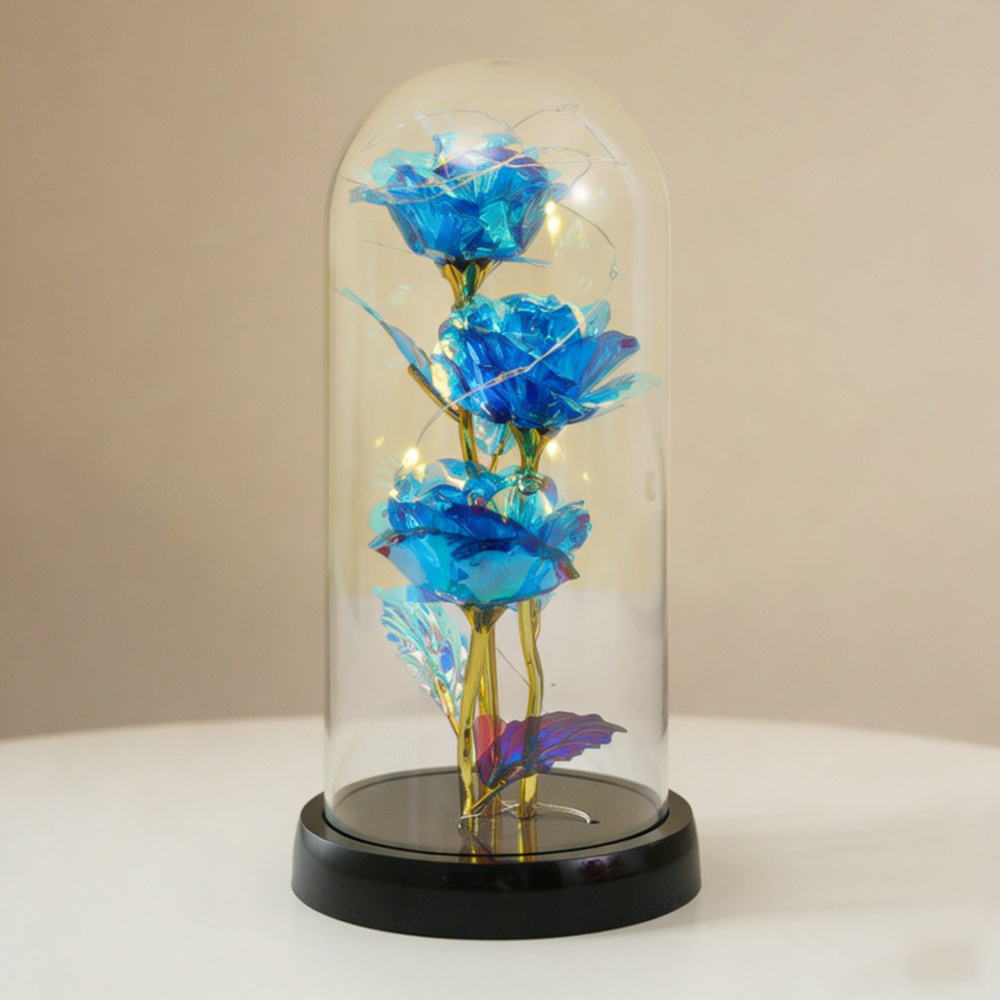 Blu iridescente - Base nera